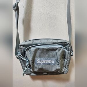Supreme SS19 Shoulder Messenger Bag Ice Blue 100% Authentic